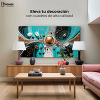 Cuadros Decorativos Canvas Revolution | Susurros De Oro | Montaje2