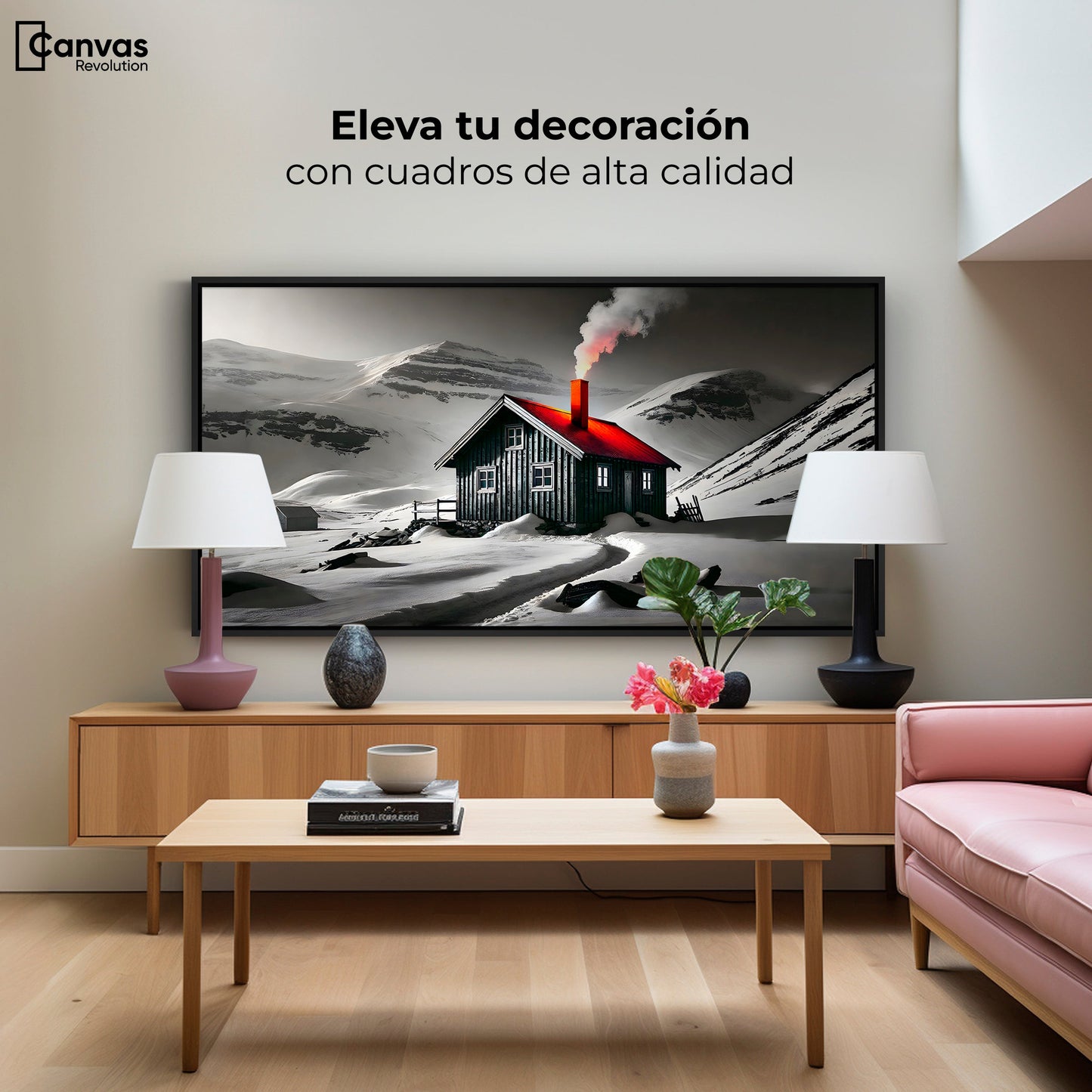 Cuadros Decorativos Canvas Revolution | Techo En Fuego | Montaje2