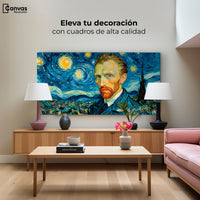 Cuadros Decorativos Canvas Revolution | Van Gogh Estrellado | Montaje2