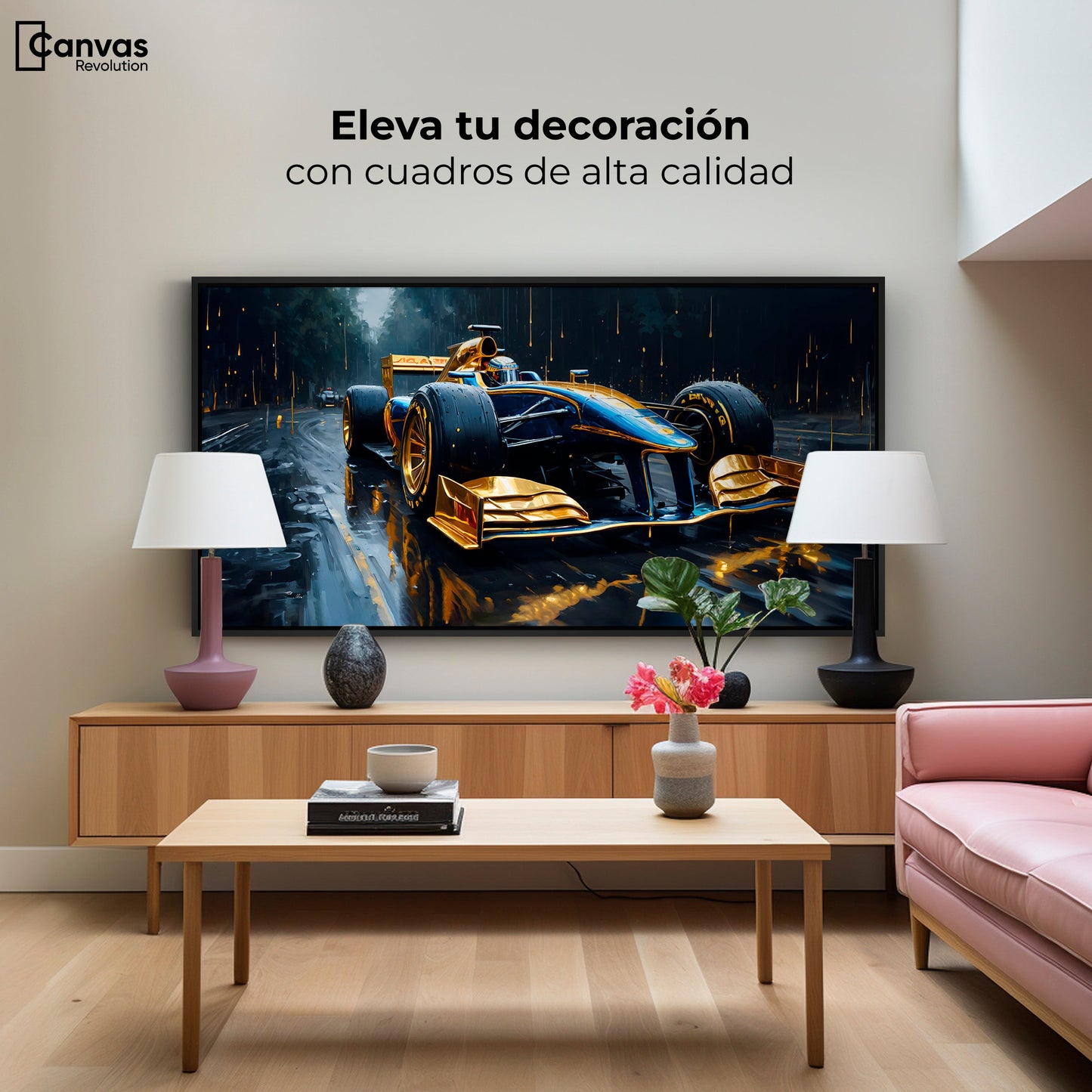 Cuadros Decorativos Canvas Revolution | Velocidad Tormenta | Montaje2