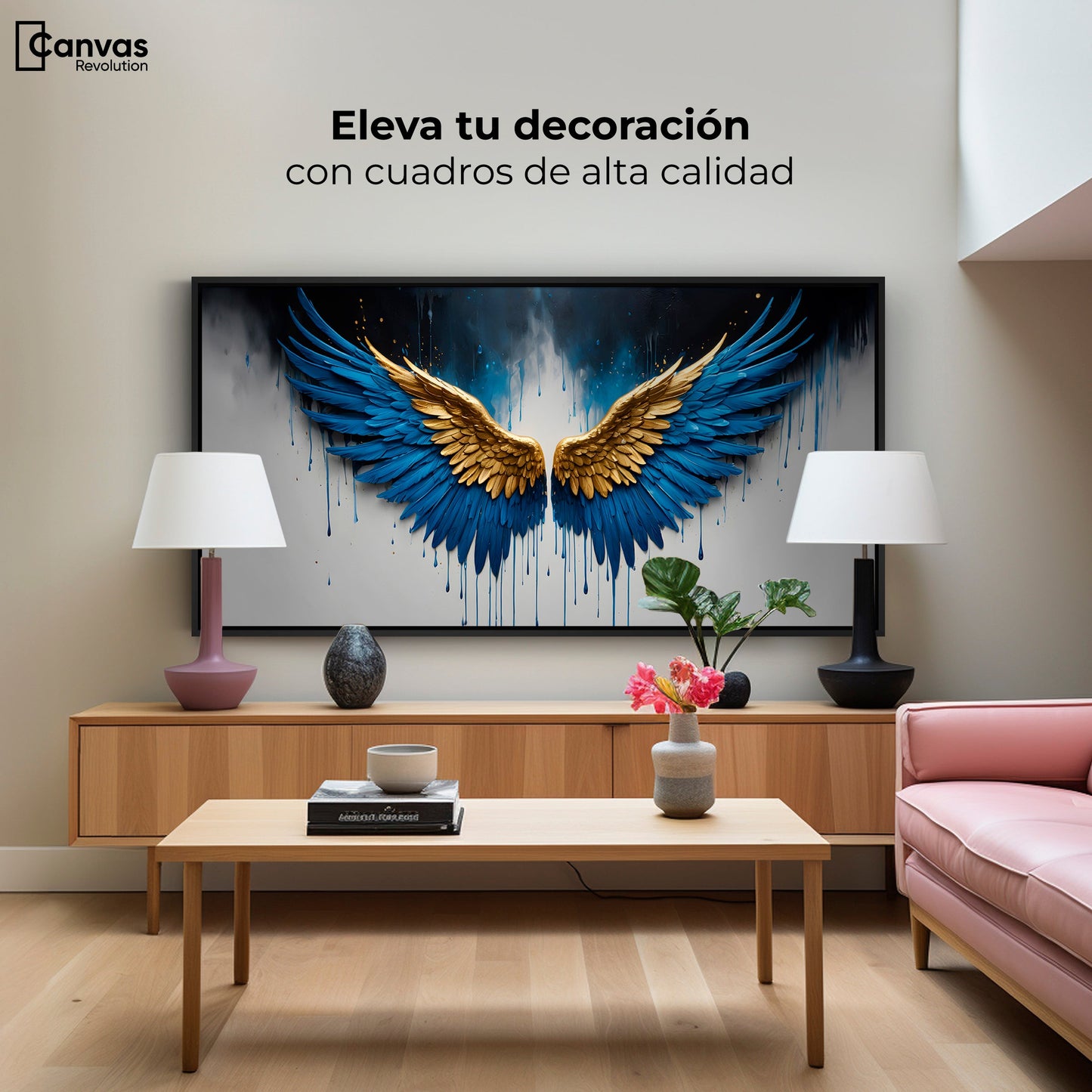 Cuadros Decorativos Canvas Revolution | Vuelo Celestial | Montaje2