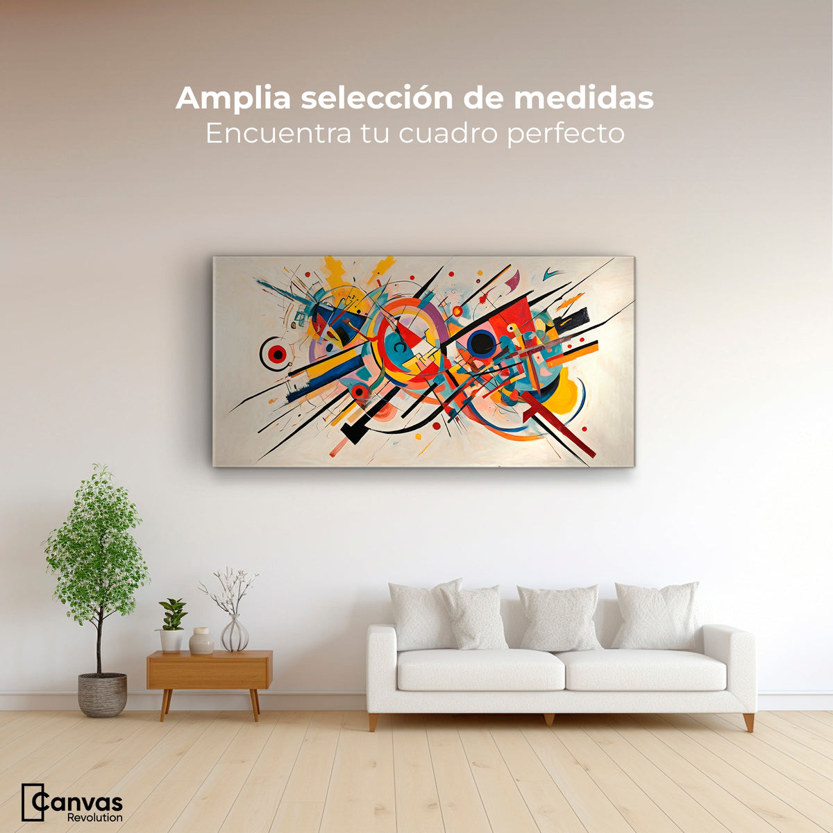 Cuadros Decorativos Canvas Revolution | Abstraccion Moderna | Montaje3
