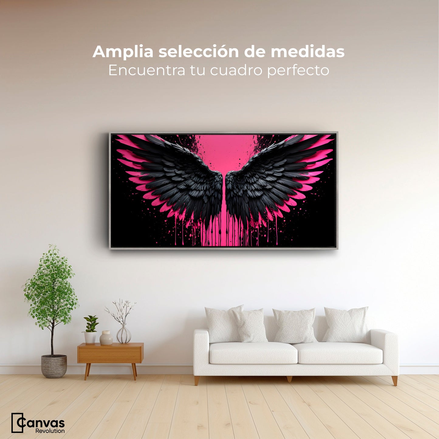 Cuadros Decorativos Canvas Revolution | Alas De Esperanza | Montaje3