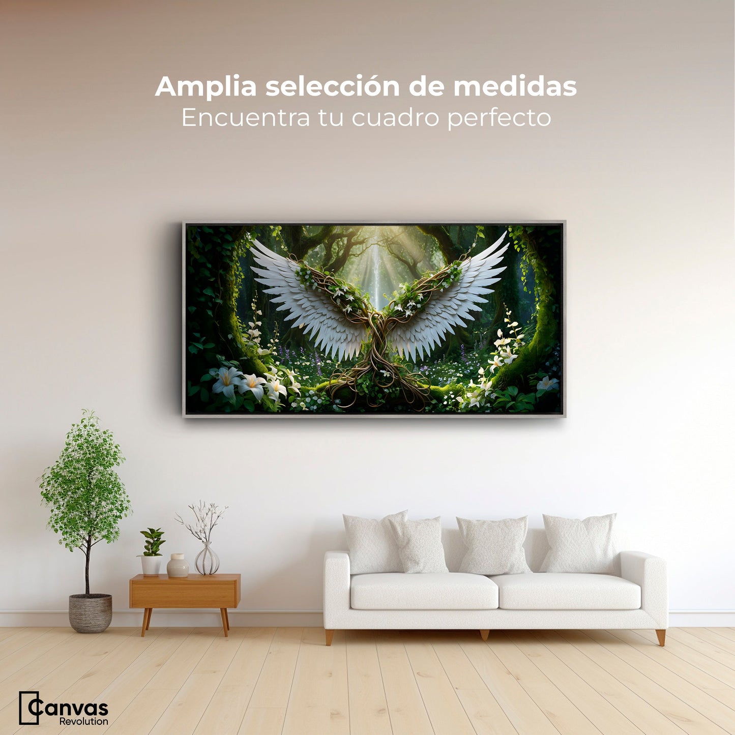 Cuadros Decorativos Canvas Revolution | Alas De La Jungla | Montaje3