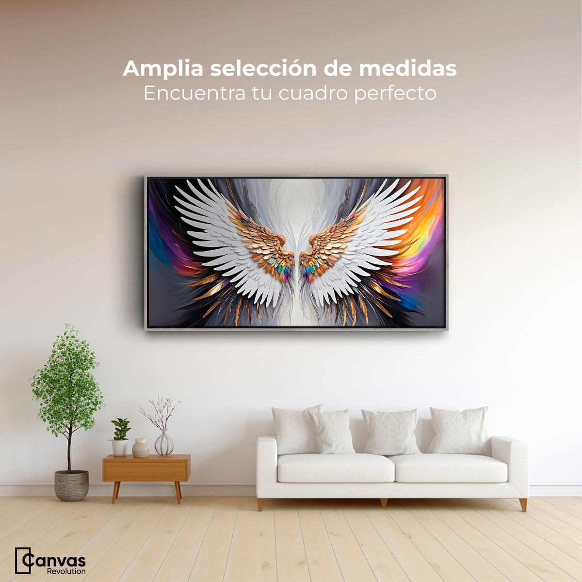 Cuadros Decorativos Canvas Revolution | Alas De Sueno | Montaje3