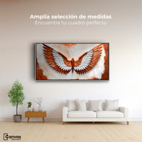 Cuadros Decorativos Canvas Revolution | Alas Vibrante Sol | Montaje3