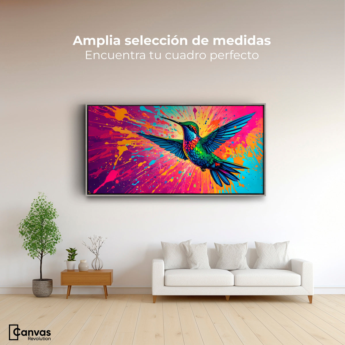 Cuadros Decorativos Canvas Revolution | Aleteo Prismatico | Montaje3