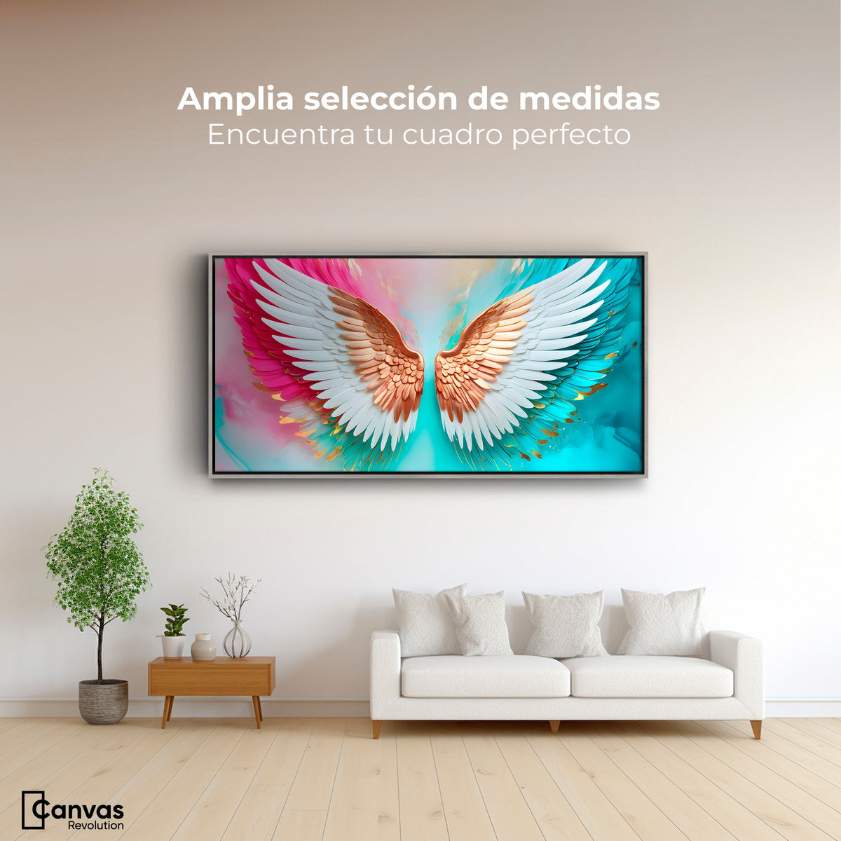 Cuadros Decorativos Canvas Revolution | Angel Espiritu Luz | Montaje3