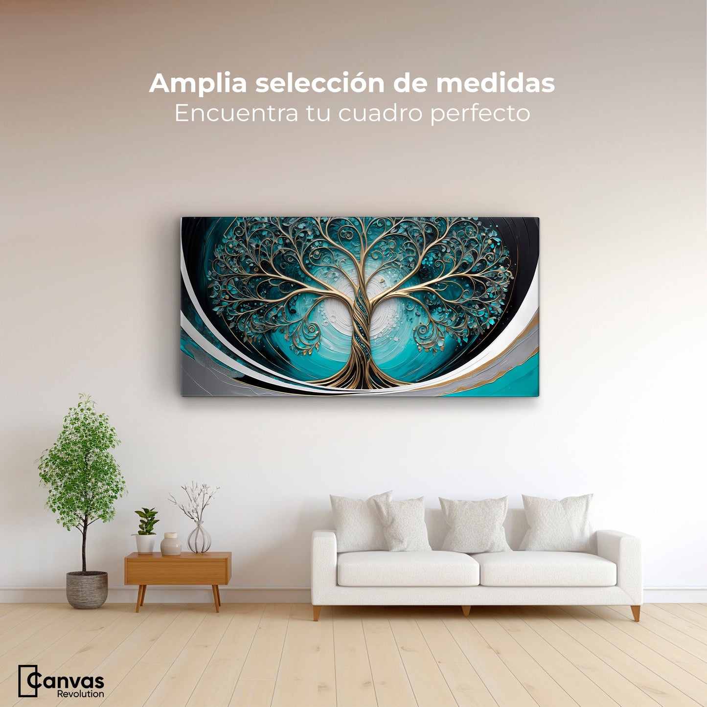 Cuadros Decorativos Canvas Revolution | Arbol Eterno Vivo | Montaje3