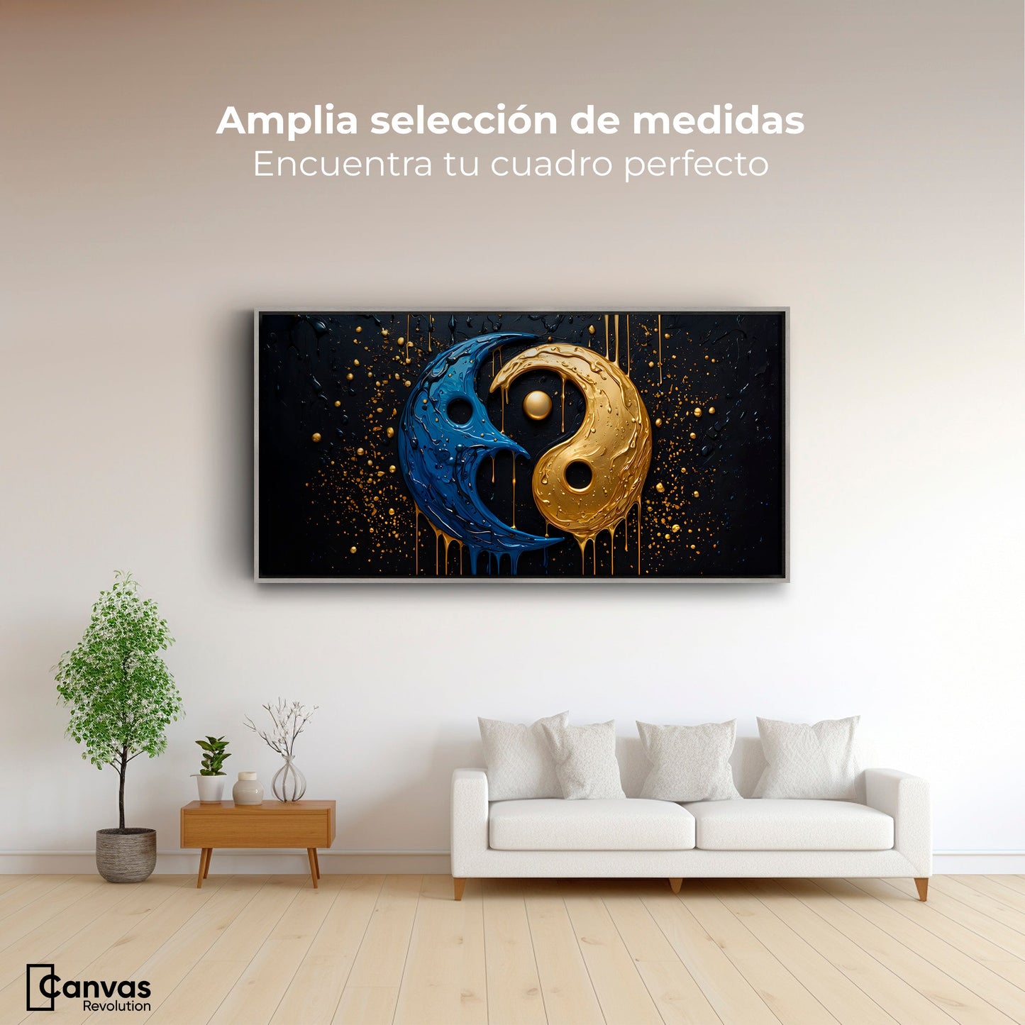 Cuadros Decorativos Canvas Revolution | Armonia Yin Yang | Montaje3