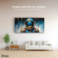Cuadros Decorativos Canvas Revolution | Astronauta Azul | Montaje3