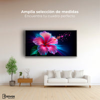 Cuadros Decorativos Canvas Revolution | Aura Hibisco Magico | Montaje3