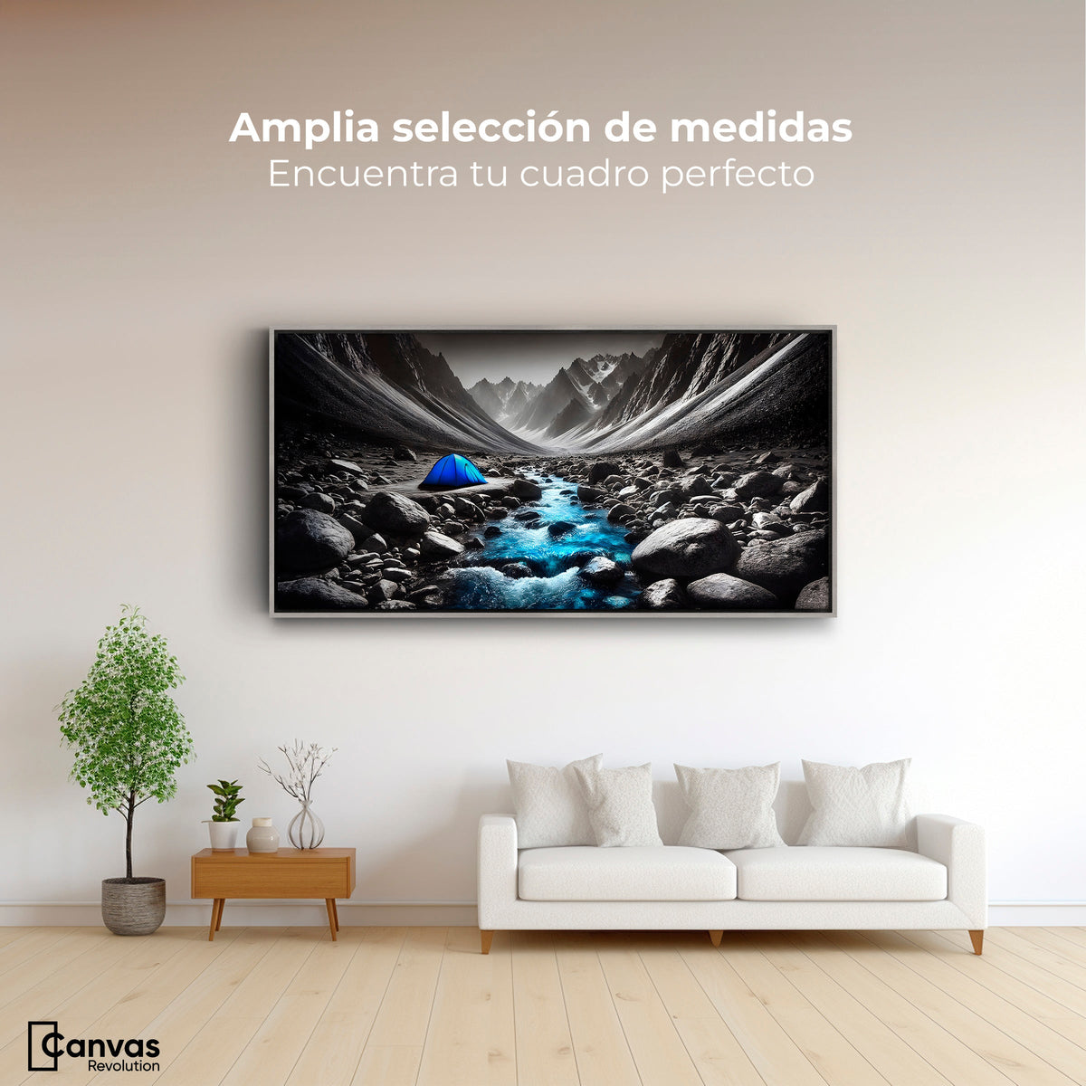 Cuadros Decorativos Canvas Revolution | Aventura Azul | Montaje3
