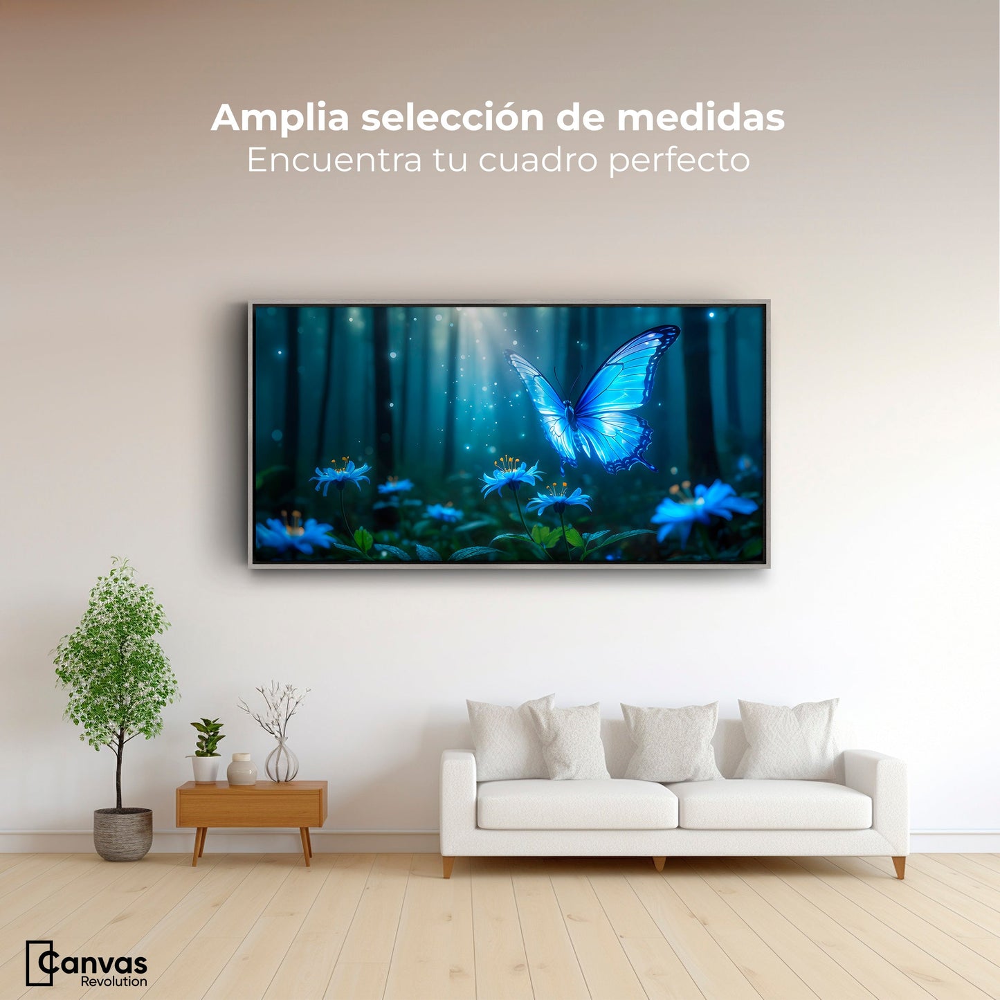 Cuadros Decorativos Canvas Revolution | Bosque Celeste | Montaje3