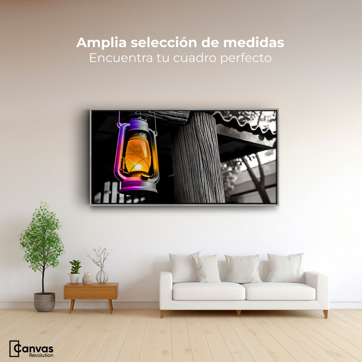 Cuadros Decorativos Canvas Revolution | Brillo En El Muelle | Montaje3