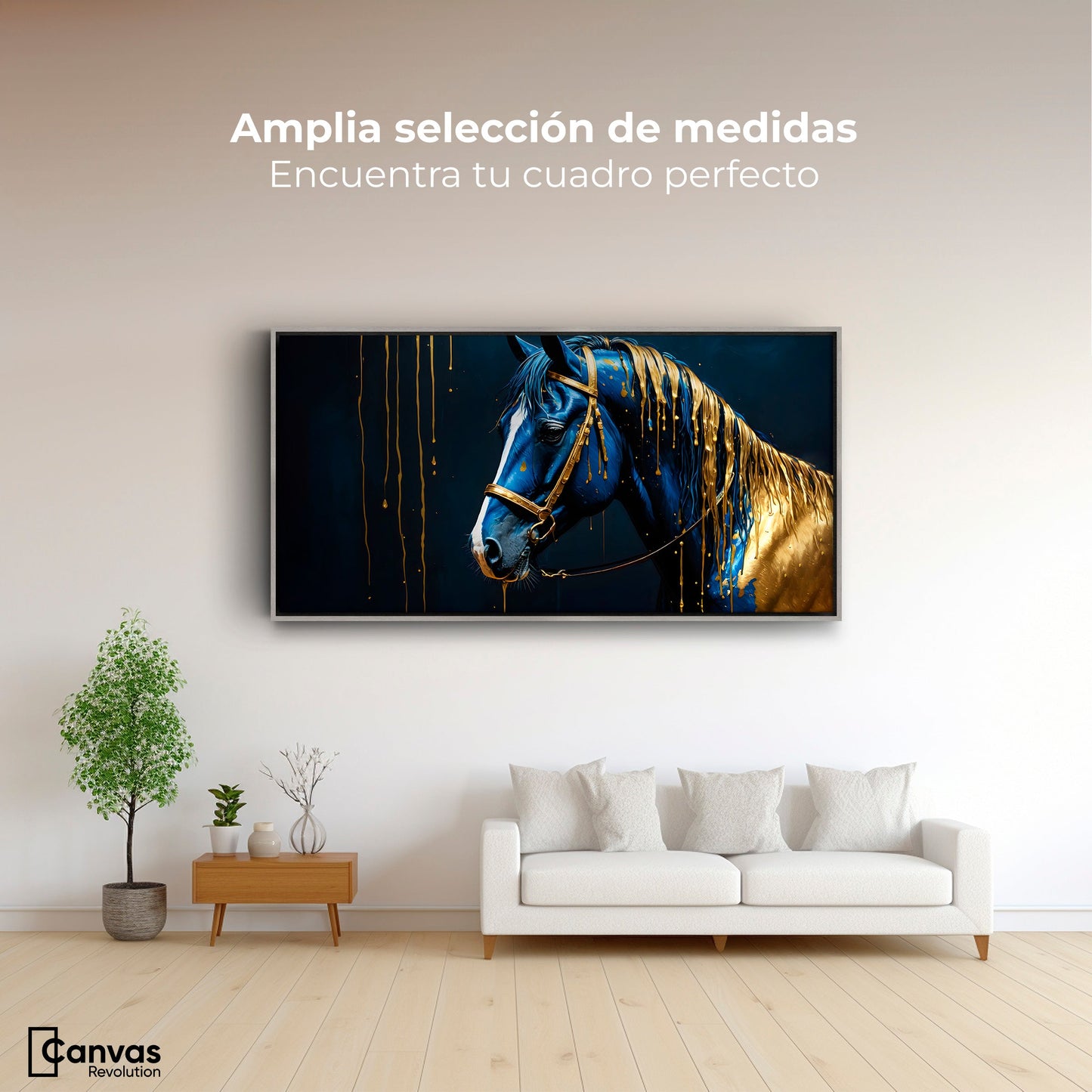 Cuadros Decorativos Canvas Revolution | Caballo Celestial | Montaje3