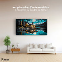 Cuadros Decorativos Canvas Revolution | Cabana En Calma | Montaje3