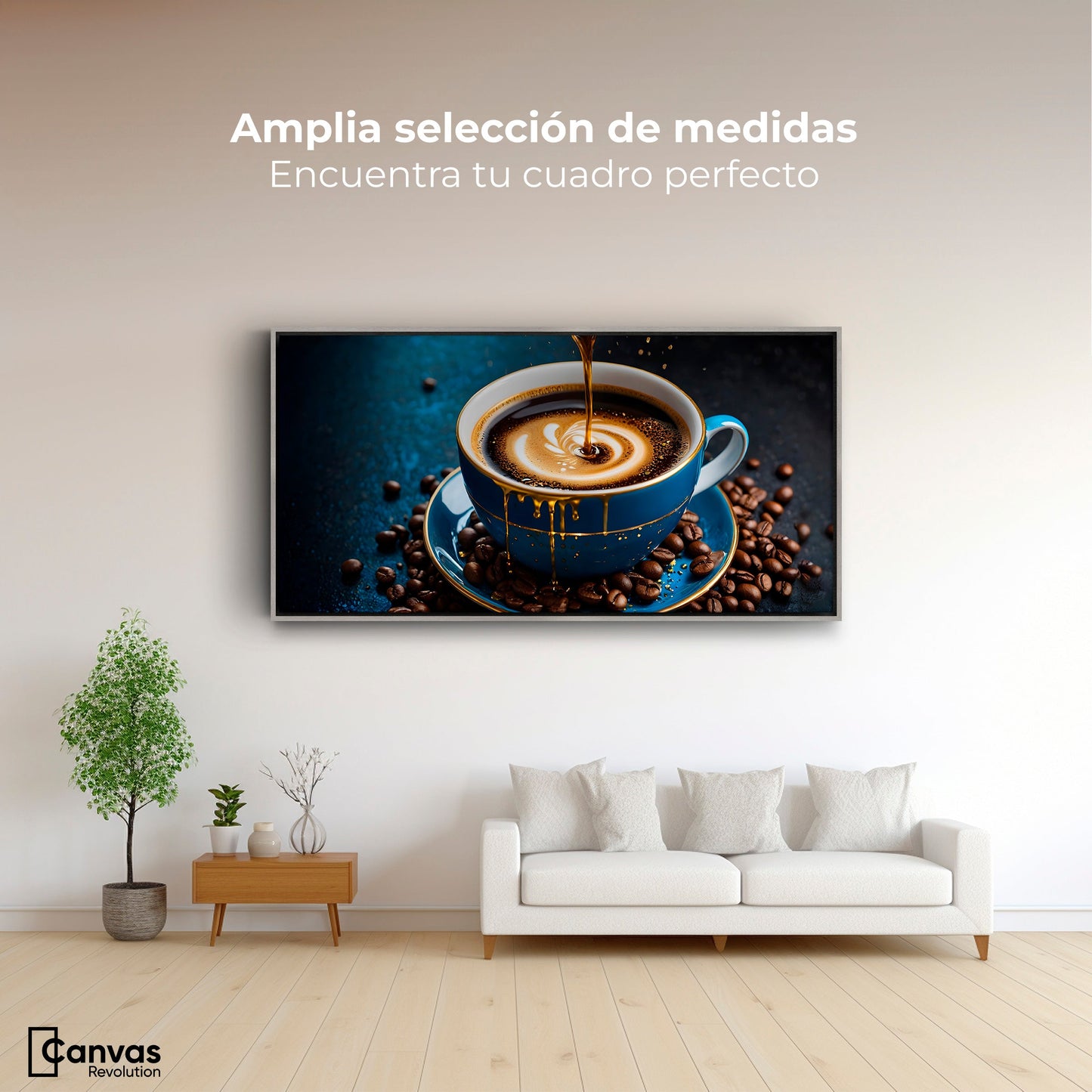 Cuadros Decorativos Canvas Revolution | Cafe Armonioso | Montaje3