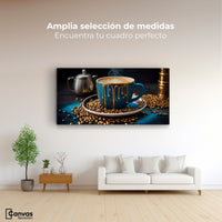 Cuadros Decorativos Canvas Revolution | Cafe Azul Celestial | Montaje3