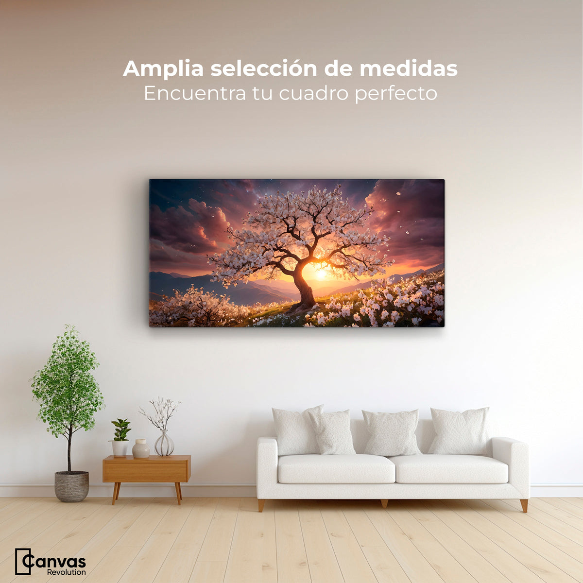 Cuadros Decorativos Canvas Revolution | Calido Resplandor | Montaje3