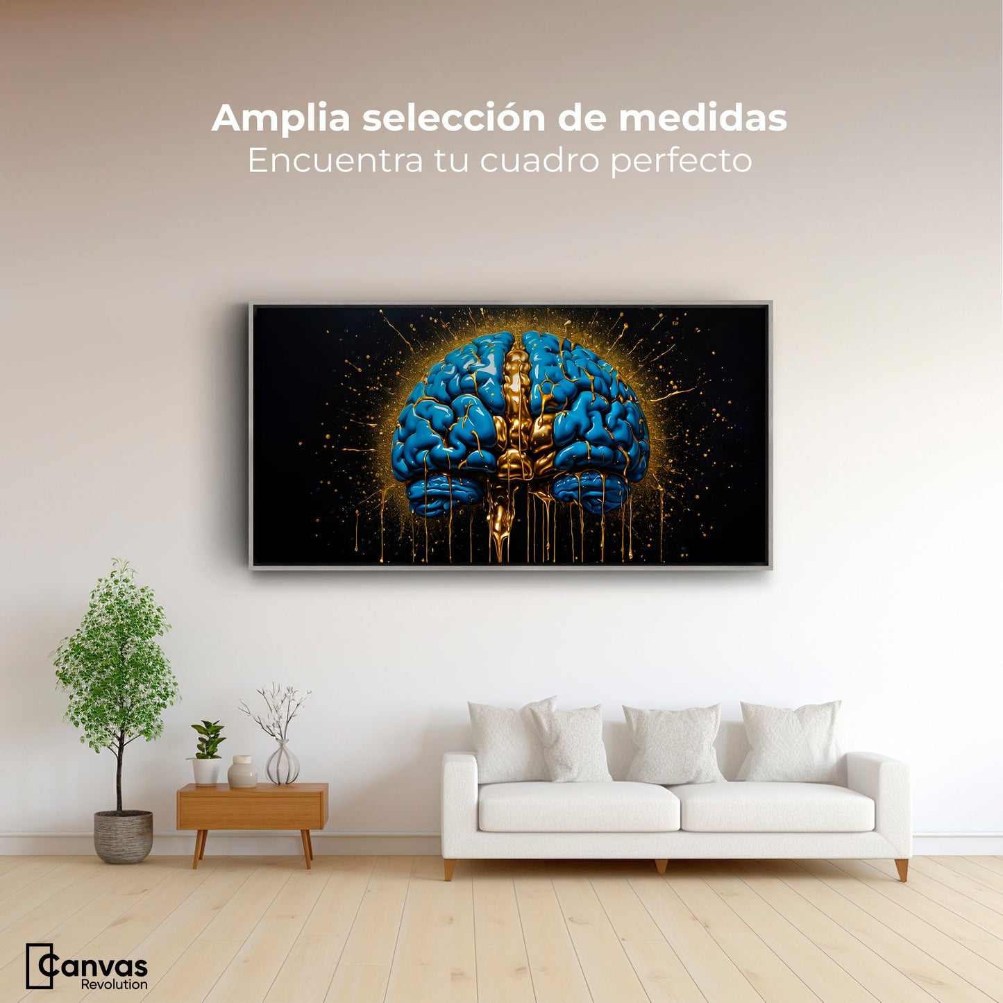 Cuadros Decorativos Canvas Revolution | Cerebro Luminoso | Montaje3