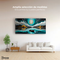 Cuadros Decorativos Canvas Revolution | Cielo En El Lago | Montaje3