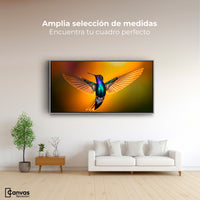 Cuadros Decorativos Canvas Revolution | Colibri Encantado | Montaje3