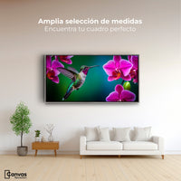 Cuadros Decorativos Canvas Revolution | Colibri Melodioso | Montaje3