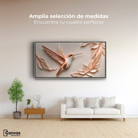 Cuadros Decorativos Canvas Revolution | Colibri Reluciente | Montaje3