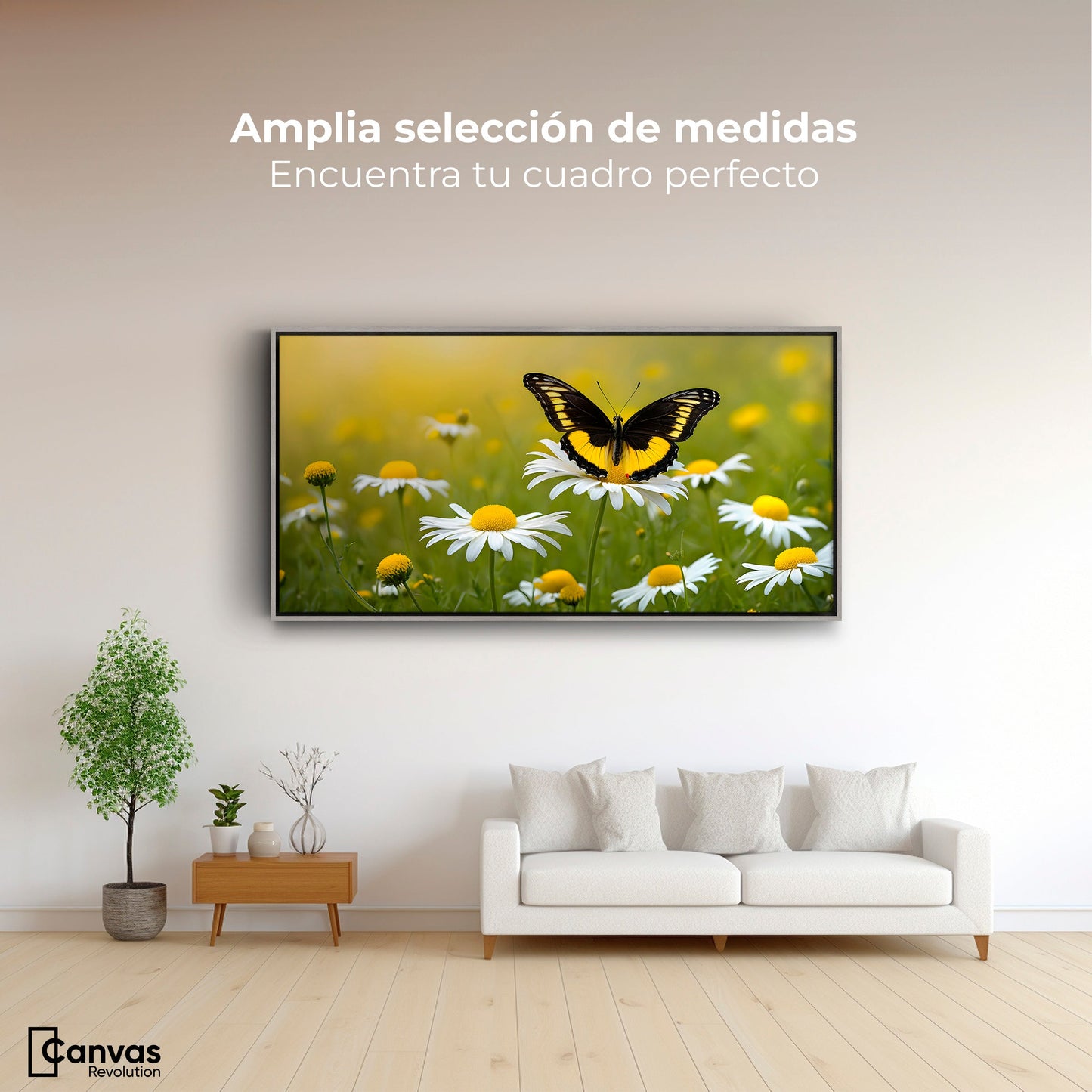 Cuadros Decorativos Canvas Revolution | Danza Entre Flores | Montaje3