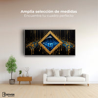Cuadros Decorativos Canvas Revolution | Diamante Zafiro | Montaje3