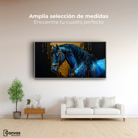 Cuadros Decorativos Canvas Revolution | Elegancia Azul Oro | Montaje3