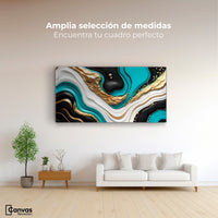Cuadros Decorativos Canvas Revolution | Elegancia Fluida | Montaje3