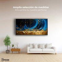Cuadros Decorativos Canvas Revolution | Elegancia Zafiro | Montaje3