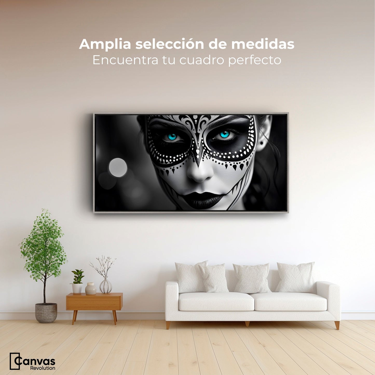 Cuadros Decorativos Canvas Revolution | Encanto Y Azul | Montaje3