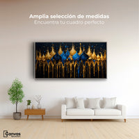 Cuadros Decorativos Canvas Revolution | Esplendor Dorado | Montaje3