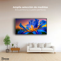 Cuadros Decorativos Canvas Revolution | Flor Iris Divino | Montaje3