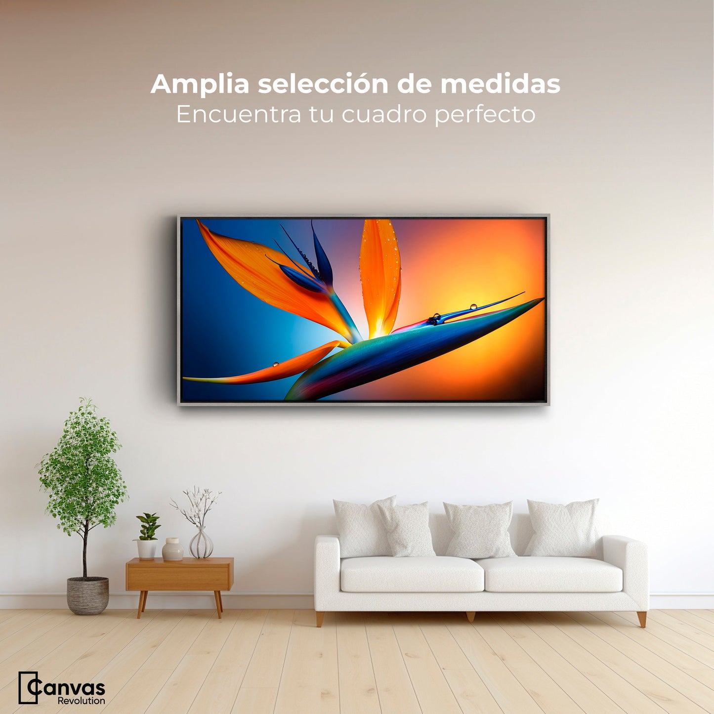 Cuadros Decorativos Canvas Revolution | Flor Paraiso Eterno | Montaje3
