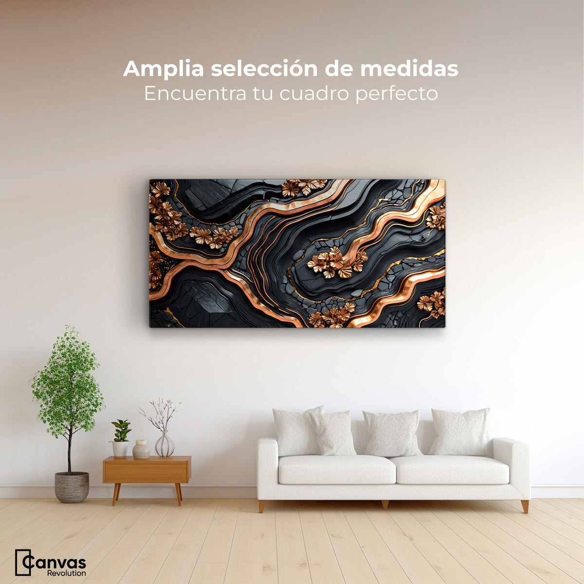 Cuadros Decorativos Canvas Revolution | Fragmentos Lujosos | Montaje3