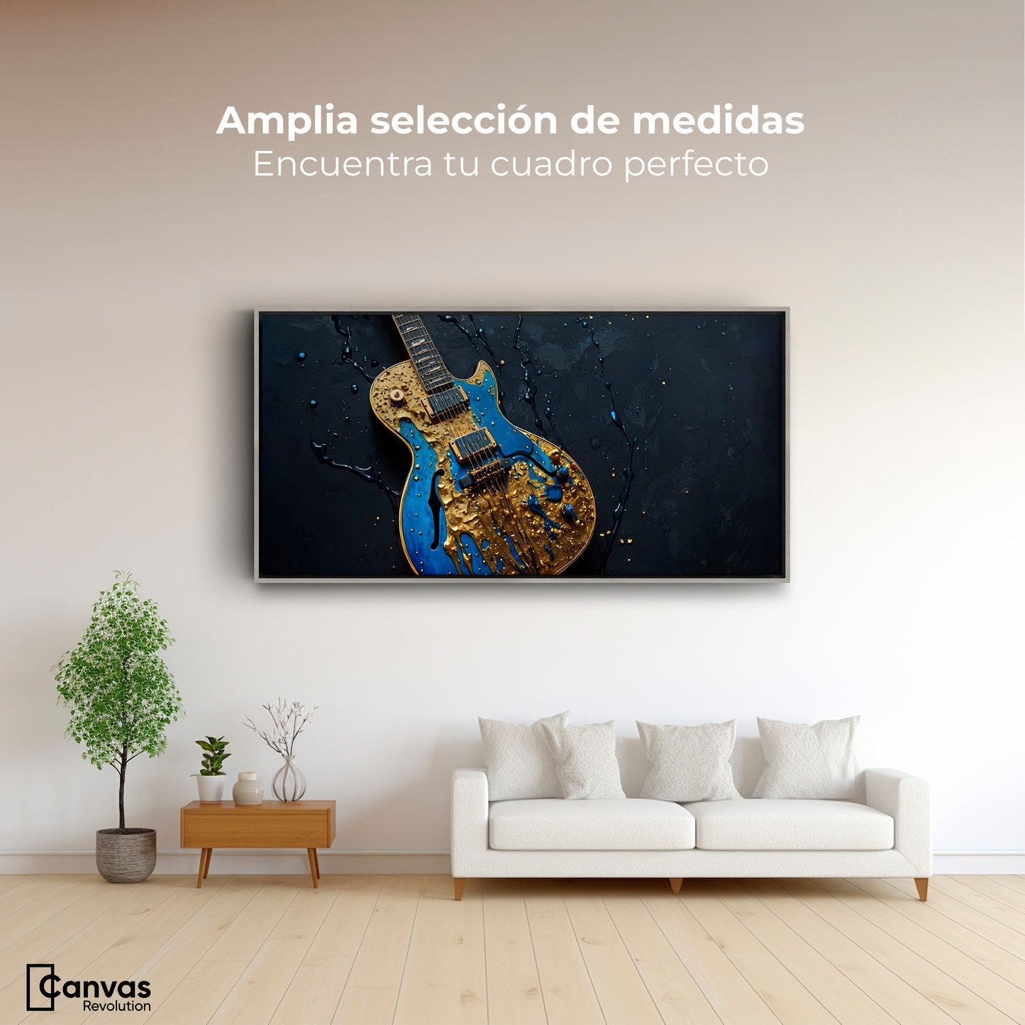 Cuadros Decorativos Canvas Revolution | Guitarra Celestial | Montaje3