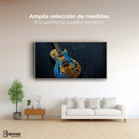 Cuadros Decorativos Canvas Revolution | Guitarra Celestial | Montaje3