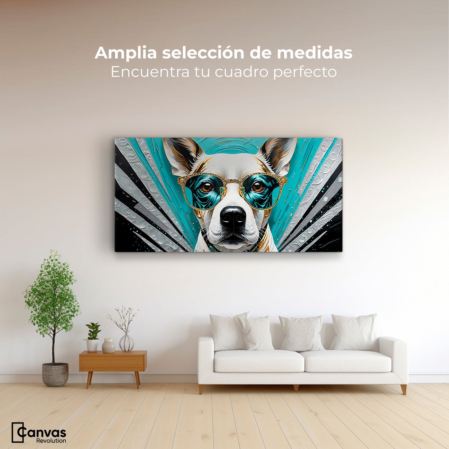 Cuadros Decorativos Canvas Revolution | Lentes Caninos | Montaje3
