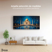 Cuadros Decorativos Canvas Revolution | Lluvia Taj Mahal | Montaje3