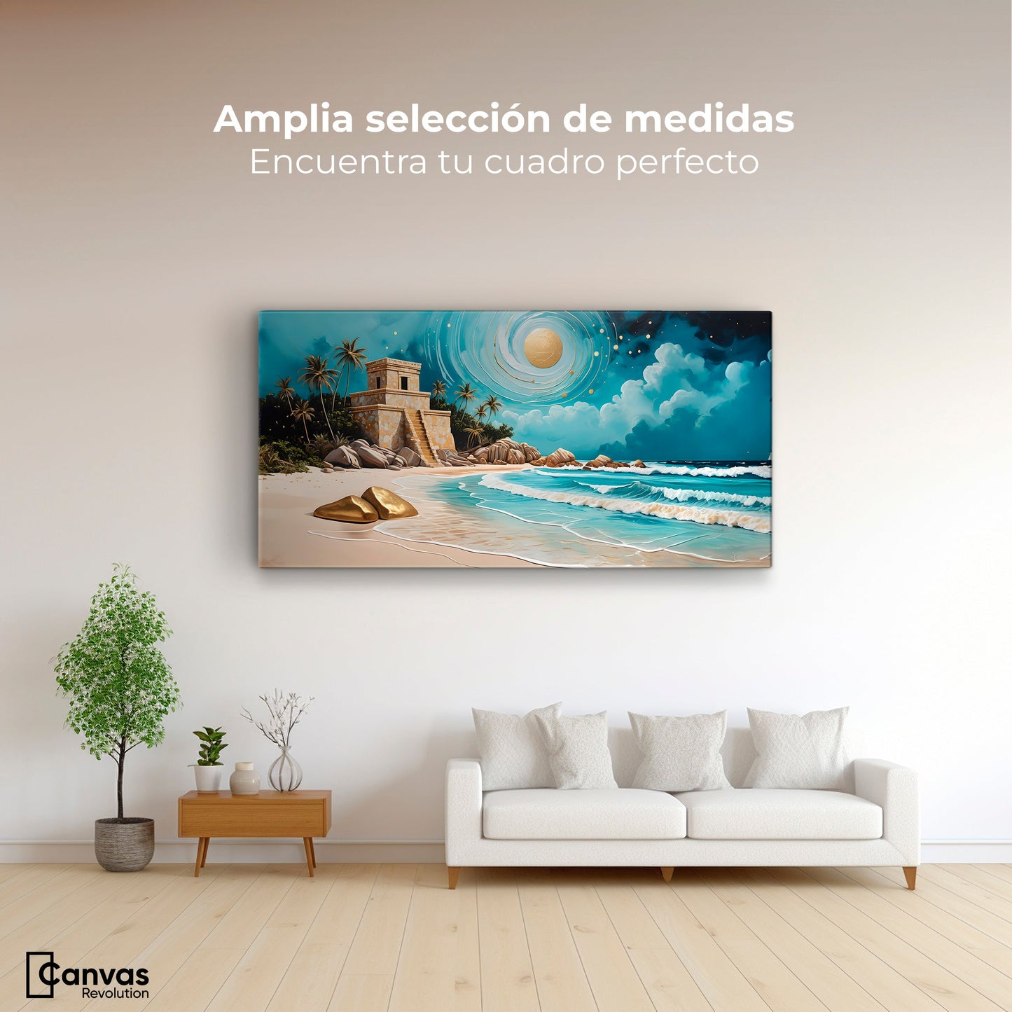 Cuadros Decorativos Canvas Revolution | Magia De Tulum | Montaje3