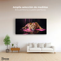 Cuadros Decorativos Canvas Revolution | Majestad Rosada | Montaje3