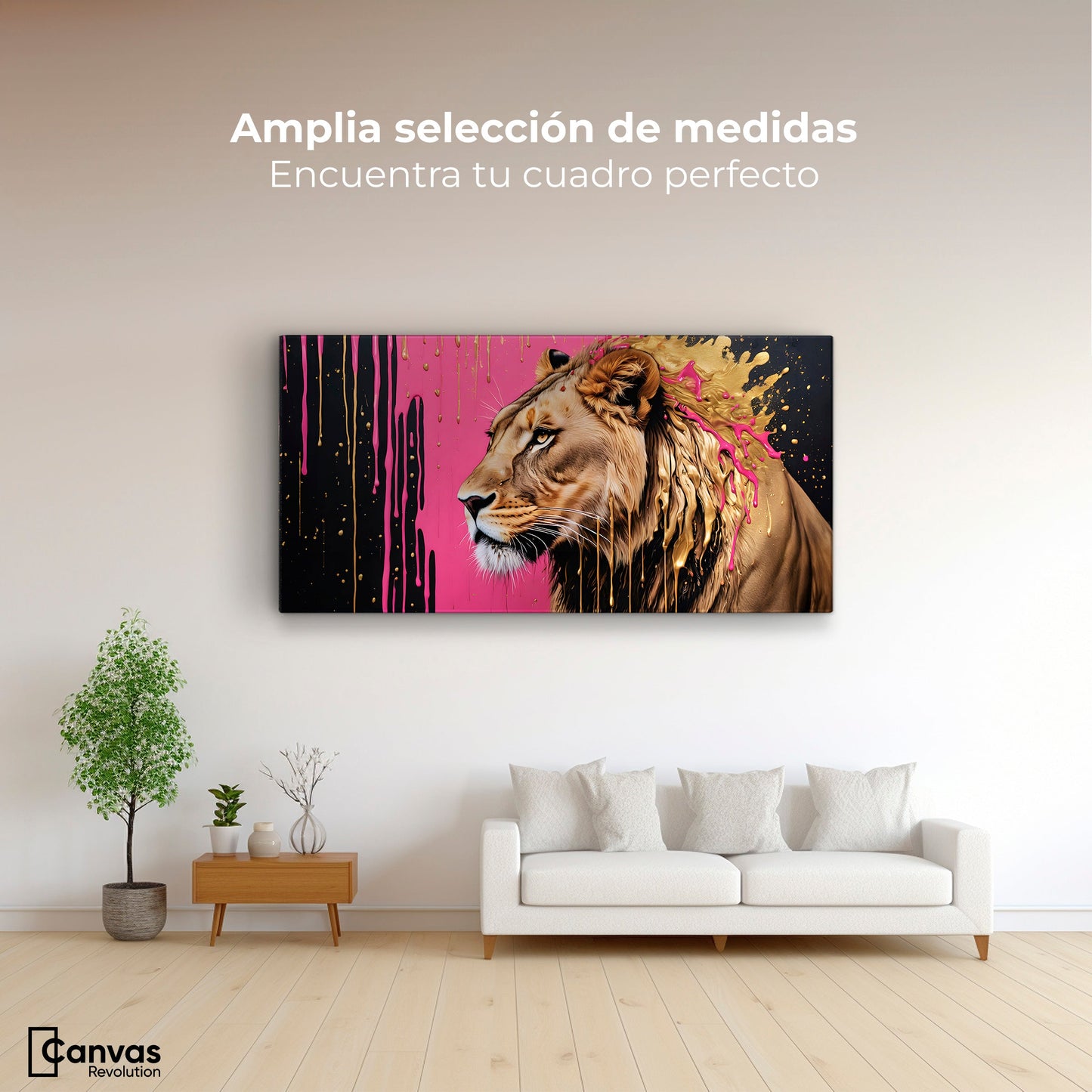 Cuadros Decorativos Canvas Revolution | Melena Majestuosa | Montaje3