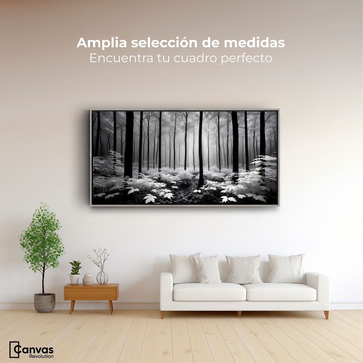 Cuadros Decorativos Canvas Revolution | Misterio En Bosque | Montaje3