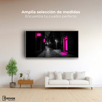 Cuadros Decorativos Canvas Revolution | Neon En La Noche | Montaje3