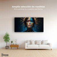 Cuadros Decorativos Canvas Revolution | Nocturno Dorado | Montaje3