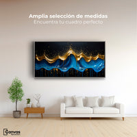 Cuadros Decorativos Canvas Revolution | Ondas Preciosas | Montaje3